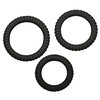 druhá fotografie produktu Sada tří erekčních kroužků různých průměrů Lust³ Black (Ø 2,6 cm, 3 cm & 3,5 cm) (kód 05042970000)