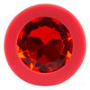 třetí fotografie produktu Silikonový anální kolíček s diamantovým sklem Colorful Joy Jewel Red Plug Small (7,2 cm, Ø 2,7 cm) (kód 05171270000)