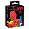 fotografie balení produktu produktu Silikonový anální kolíček s diamantovým sklem Colorful Joy Jewel Red Plug Small (7,2 cm, Ø 2,7 cm) (kód 05171270000)