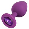 základní fotografie produktu Silikonový anální kolíček s broušeným klenotem Colorful Joy Jewel Purple Plug Medium (8 cm, Ø 3,5 cm) (kód 05171600000)