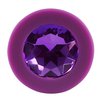 třetí fotografie produktu Silikonový anální kolíček s broušeným klenotem Colorful Joy Jewel Purple Plug Medium (8 cm, Ø 3,5 cm) (kód 05171600000)