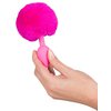 čtvrtá fotografie produktu Silikonový anální kolíček s králičím ocáskem Colorful Joy Bunny Tail Plug (13 cm, Ø 2,8 cm) (kód 05182120000)