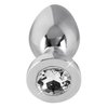 třetí fotografie produktu Ocelový anální kolíček s ozdobným drahokamem Sextreme Steel Diamond Butt Plug S (6 cm, Ø 2,5 cm) (kód 05230460000)