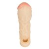 druhá fotografie produktu Prodlužující návlek na penis se širokým žaludem a smyčkou na varlata Thicker & Bigger Extension (kód 05240000000)