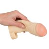 čtvrtá fotografie produktu Prodlužující návlek na penis se širokým žaludem a smyčkou na varlata Thicker & Bigger Extension (kód 05240000000)