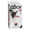 fotografie balení produktu produktu Připínací realistický penis s popruhy King Cock Strap-On Harness 6" (15,2 cm, Ø 4,1 cm) (kód 05316180000)