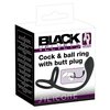 fotografie balení produktu produktu Dvojitý kroužek na penis a varlata spojený s análním kolíčkem ke stimulaci prostaty Black Velvets Cock + Ball Ring (kód 05329750000)