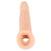 druhá fotografie produktu Realistický prodlužující (+5 cm) návlek na penis tělové barvy s žilkami a žaludem Nature Skin Penis Sleeve with Extension (kód 05329830000)