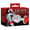 fotografie balení produktu produktu Hliníkový anální kolíček s růží na základně You2Toys Rose Butt Plug (7 cm, Ø 3,4 cm) (kód 05330840000)