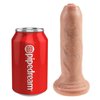 základní fotografie produktu Realistická kopie penisu s pohyblivou předkožkou King Cock Uncut 6" (16,5 cm, Ø 4,2 cm) (kód 05335130000)
