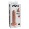 fotografie balení produktu produktu Realistická kopie penisu s pohyblivou předkožkou King Cock Uncut 6" (16,5 cm, Ø 4,2 cm) (kód 05335130000)