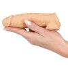 pátá fotografie produktu Silikonový prodlužující (+5 cm) návlek na penis s otvorem na varlata Realistixxx Extension (16 cm) (kód 05374700000)