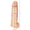 jedenáctá fotografie produktu Silikonový prodlužující (+5 cm) návlek na penis s otvorem na varlata Realistixxx Extension (16 cm) (kód 05374700000)