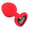 základní fotografie produktu Silikonový anální kolík se základnou ve tvaru srdce s krystalem You2Toys Silicone Plug (kód 05377480000)