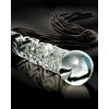 druhá fotografie produktu Kombinace skleněného dilda a kožených důtek Icicles No. 38 (63 cm) (kód 05403070000)