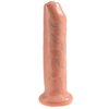 druhá fotografie produktu Neobřezané penisové dildo s pohyblivou předkožkou King Cock 7" Uncut Cock (17,8 cm, Ø 4,6 cm) (kód 05422290000)