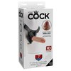 fotografie balení produktu produktu Připínací penisové dildo se stahovací předkožkou King Cock 7" Uncut Cock with Strap-On Harness (18 cm, Ø 3,5 cm) (kód 05423770000)