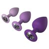 základní fotografie produktu Sada tří silikonových análních kolíčků s krystalem Fantasy For Her Her Little Gems Trainer Set (6,4-8,1 cm, Ø 2,8-4,4 cm) (kód 05453760000)