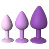 třetí fotografie produktu Sada tří silikonových análních kolíčků s krystalem Fantasy For Her Her Little Gems Trainer Set (6,4-8,1 cm, Ø 2,8-4,4 cm) (kód 05453760000)