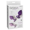 fotografie balení produktu produktu Sada tří silikonových análních kolíčků s krystalem Fantasy For Her Her Little Gems Trainer Set (6,4-8,1 cm, Ø 2,8-4,4 cm) (kód 05453760000)