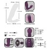 desátá fotografie produktu Silikonový vibrátor do kalhotek na dálkové ovládání Javida RC Shaking Panty Vibe (13,6 cm, Ø 3,5 cm) (kód 05535220000)