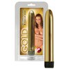 hlavní fotografie produktu Vibrátor s kovově lesklým tělem GOLD (17 cm, Ø 2,5 cm) (kód 05648850000)