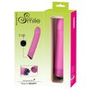 druhá fotografie balení produktu Silikonový hladký vibrátor Sweet Smile Happy Pink (22 cm, Ø 3,8 cm) (kód 05715550000)