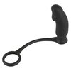 třetí fotografie produktu Silikonový kroužek na penis s análním dildem a vibračním vajíčkem Black Velvets Vibrating Ring+Plug (kód 05839790000)