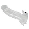 třetí fotografie produktu Návlek na penis s prodlužujícím žaludem a vibračním stimulátorem Crystal Skin Penishülle (kód 05842400000)
