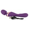 třetí fotografie produktu Silikonová nabíjecí masážní hlavice s vibrátorem na druhém konci Javida Double Vibro Massager (21,8 cm, Ø 3,8 cm) (kód 05882020000)
