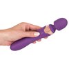 pátá fotografie produktu Silikonová nabíjecí masážní hlavice s vibrátorem na druhém konci Javida Double Vibro Massager (21,8 cm, Ø 3,8 cm) (kód 05882020000)