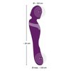sedmá fotografie produktu Silikonová nabíjecí masážní hlavice s vibrátorem na druhém konci Javida Double Vibro Massager (21,8 cm, Ø 3,8 cm) (kód 05882020000)