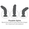 pátá fotografie produktu Ohebný realistický penisový vibrátor s varlaty a odnímatelnou přísavkou King Cock 7" (13,3 cm, Ø 4,8 cm) (kód 05887330000)