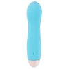 druhá fotografie produktu Malý silikonový vibrátor s konkávním vyhloubením Cuties Mini Vibrator blue (12,9 cm, Ø 3,5 cm) (kód 05953220000)