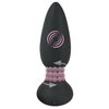 druhá fotografie produktu Silikonový nabíjecí anální kolík s rotujícími perlami Black Velvets RC Rotating & Vibrating Plug (14 cm, Ø 4,2 cm) (kód 05964260000)