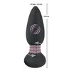 pátá fotografie produktu Silikonový nabíjecí anální kolík s rotujícími perlami Black Velvets RC Rotating & Vibrating Plug (14 cm, Ø 4,2 cm) (kód 05964260000)