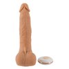druhá fotografie produktu Silikonový vibrátor tvaru penisu s varlaty a přísavkou, funkcí přírazu a dálkovým ovládáním Natural Thrusting Vibe (21 cm, Ø 4 cm) (kód 05974570000)