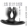jedenáctá fotografie produktu Silikonový vibrační anální kolík s dvojitou hlavou a stimulací hráze XouXou Vibrating Expander Butt Plug (9,2 cm, Ø 3,5 cm) (kód 05982670000)