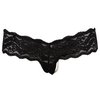 další fotografie samotného oblečení s prázdným pozadím produktu Černá krajková tanga s orgasmickými perlami v rozkroku z kol. lingerie zn. Cottelli Collection (kód 23200611021)