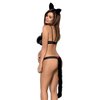 druhá fotografie produktu Erotický kostým gepardí žena - body s odnímatelným ocasem a čelenka s ušima zn. Obsessive (kód 24708451111)