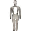 fotografie zezadu samotného oblečení s prázdným pozadím produktu Catsuit ze síťoviny, se všitou kuklou a vykrojenými ústy, klínem a zády z kol. lingerie zn. Mandy Mystery (vel. S-L) (kód 25509541101)