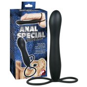 Silikonové anální dildo k připevnění na penis a varlata Anal Special Silicone