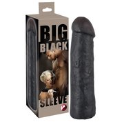 Velký realistický návlek na penis Big Black Sleeve (22 cm, Ø 4,8 cm)