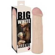 Velký realistický návlek na penis Big White Sleeve (22 cm, Ø 4,8 cm)
