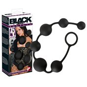Silikonový anální řetízek Black Velvets Anal Beads (40 cm, Ø 3,9 cm)