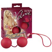 Venušiny kuličky Velvet Red Balls (Ø 3,5 cm)