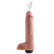 Stříkající penisové dildo a umělé sperma King Cock 11" Squirting Cock With Balls (27 cm, Ø 4,7 cm)