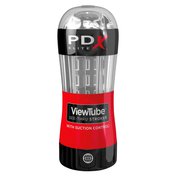 Masturbátor v průhledném pouzdře PDX Elite Viewtube Stroker
