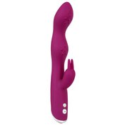 Silikonový vibrátor stimulující body A, G a klitoris Sweet Smile A,G&C Spot Vibrator (23,6 cm, Ø 3,7 cm)
