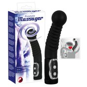 Silikonový prostatový vibrátor s rotací Prostate Massager Twister (20 cm, Ø  4,1 cm)
